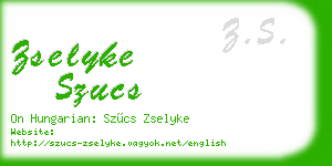 zselyke szucs business card