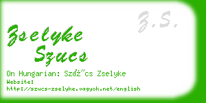 zselyke szucs business card